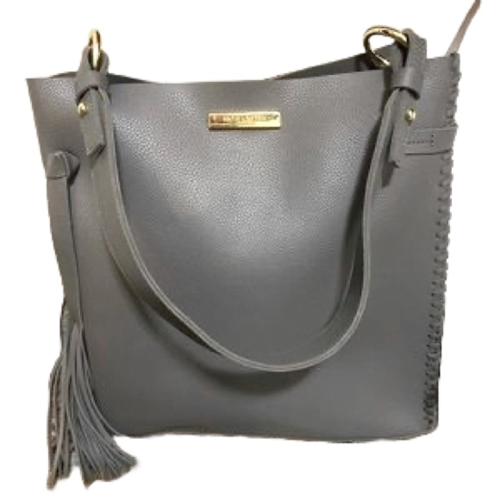 KATIE LOXTON Florrie Day Bag with Braided Tassel Vegan Leather Shoulder Bag‎